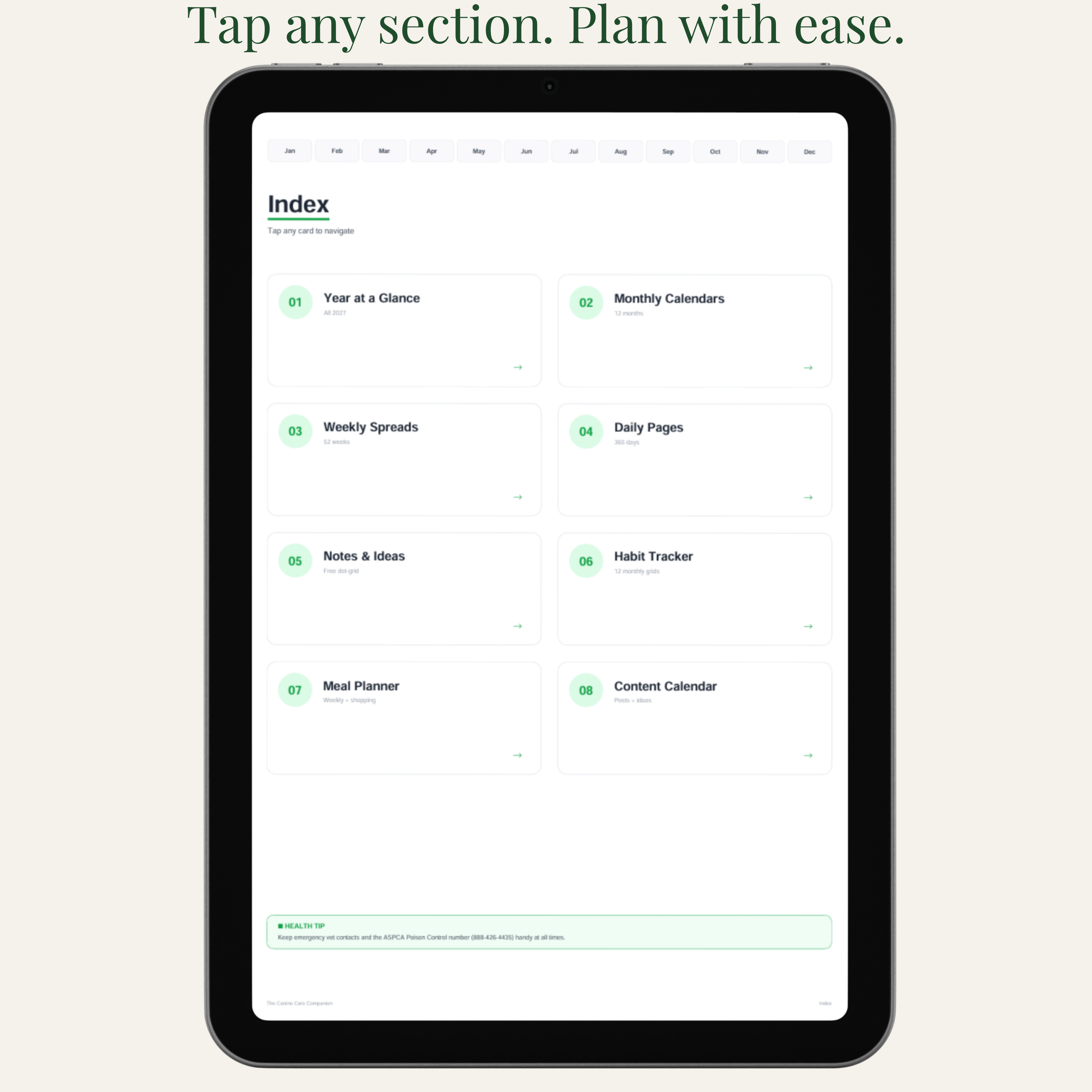 The Canine Care Companion 2027 | Digital Dog Health Planner | 136-Page Printable PDF | Vet Visits & Medication Tracker product