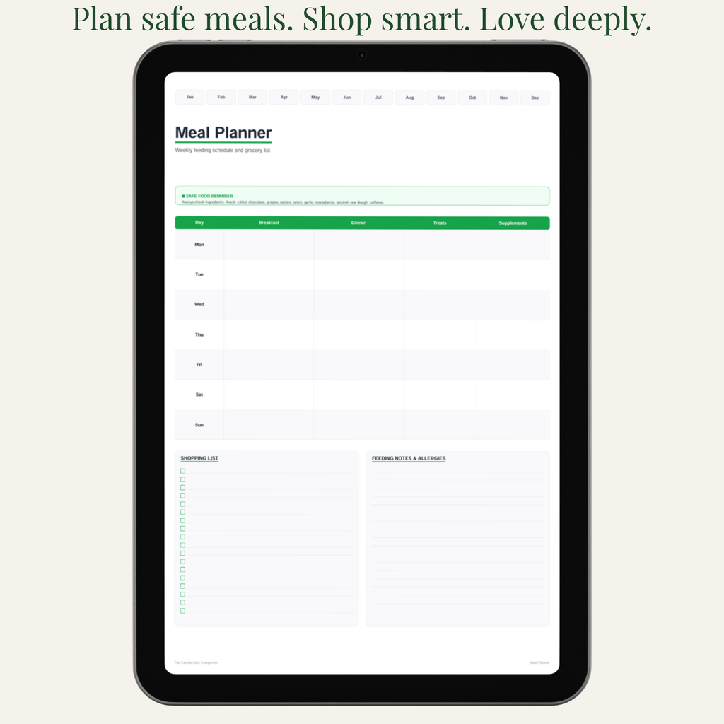 The Canine Care Companion 2027 | Digital Dog Health Planner | 136-Page Printable PDF | Vet Visits & Medication Tracker product