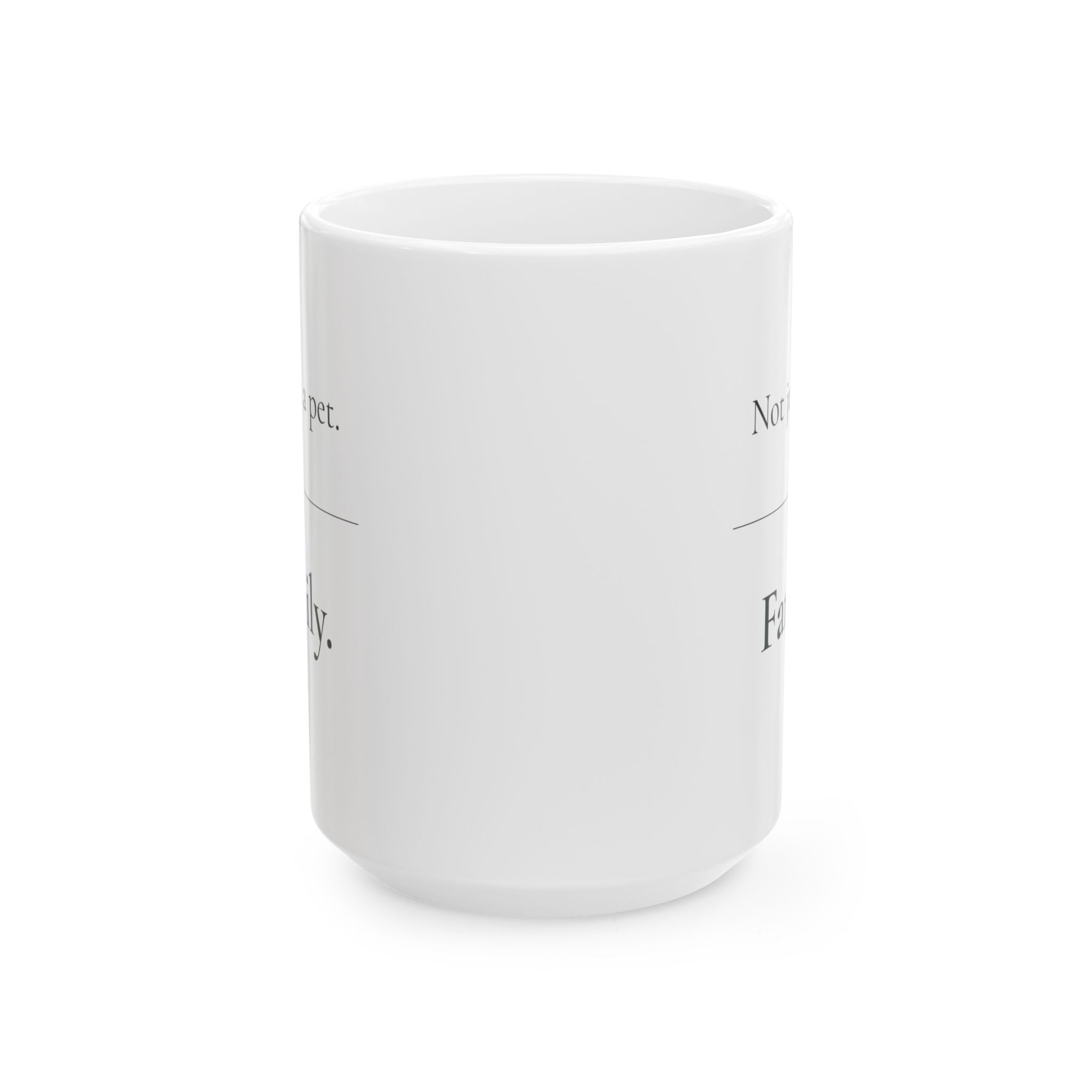 Not Just A Pet Family Memorial Mug | Modern Pet Loss Gift | Dog Cat Sympathy Coffee Mug | Minimalist Pet Remembrance Cup