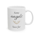 Some Angels Have Fur Pet Memorial Mug | Christian Pet Loss Gift | Dog Cat Sympathy Coffee Mug | Pet Heaven Memorial Cup Gold Wings