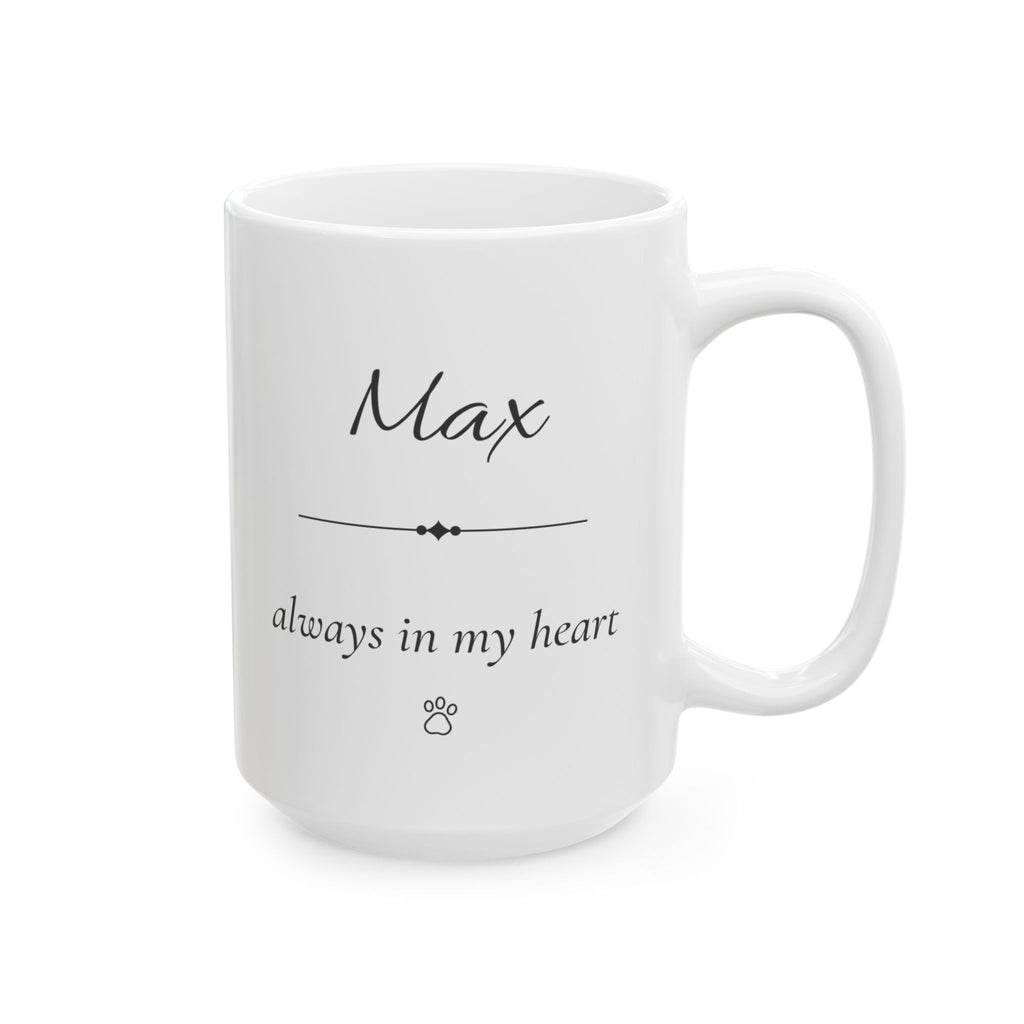 Max Personalized Dog Memorial Mug | Dog Loss Sympathy Gift | Custom Pet Remembrance Coffee Mug | Memorial Keepsake With Name