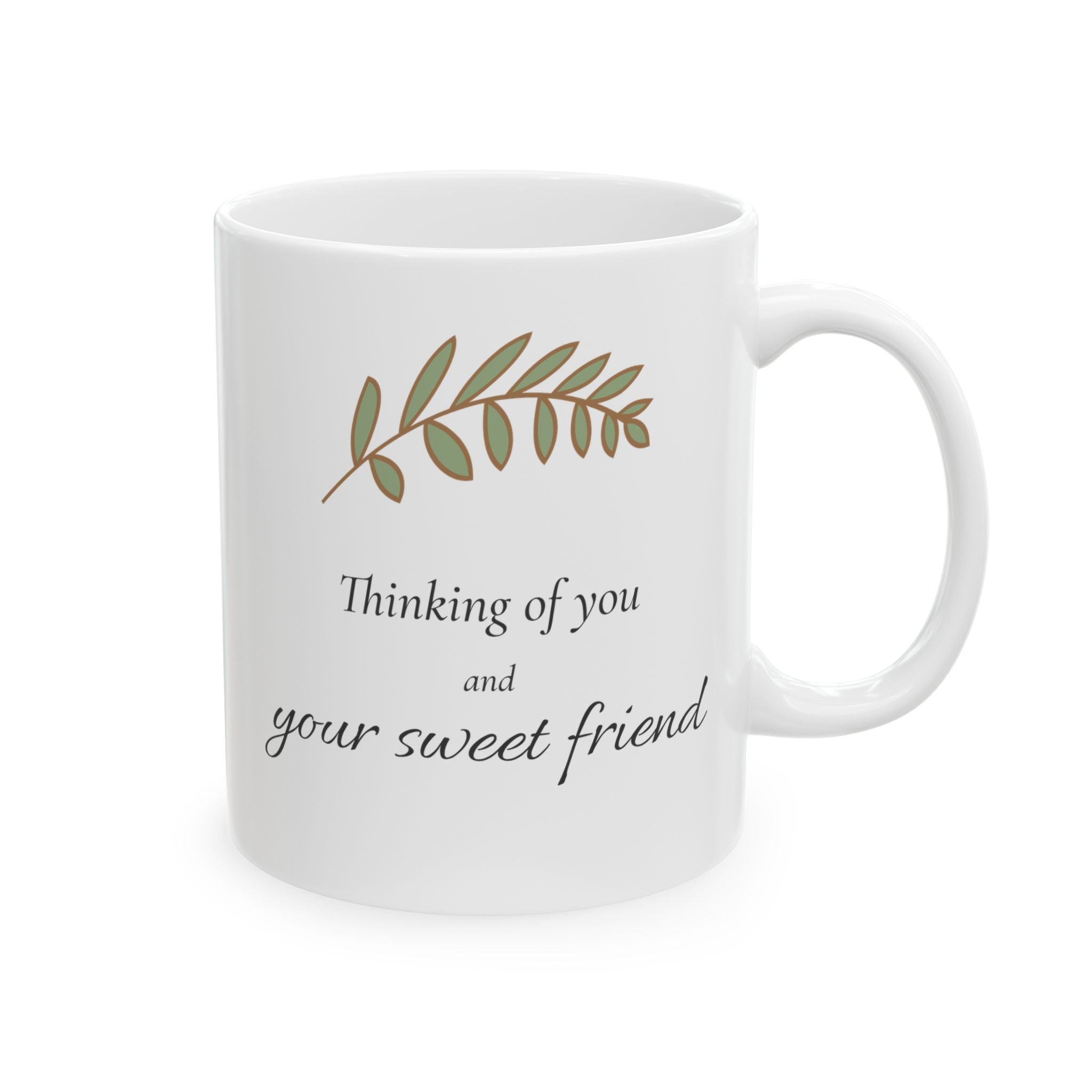 Thinking Of You And Your Sweet Friend Pet Sympathy Mug | Pet Loss Gift For Friend | Dog Cat Bereavement Mug | Pet Condolence Gift