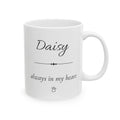 Daisy Personalized Pet Memorial Mug | Dog Cat Loss Sympathy Gift | Custom Pet Remembrance Coffee Mug | Memorial Keepsake With Name