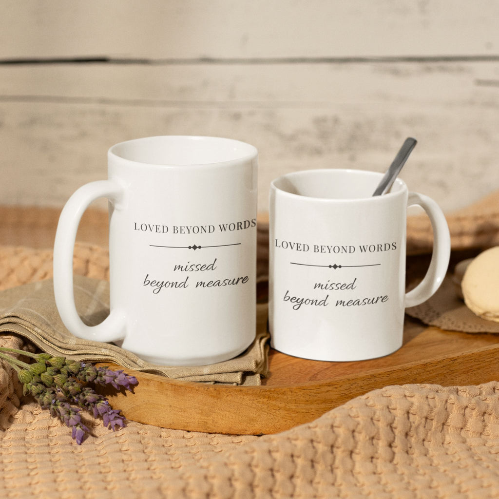 Loved Beyond Words Missed Beyond Measure Pet Memorial Mug | Pet Loss Sympathy Gift | Dog Cat Remembrance Cup Editorial Keepsake