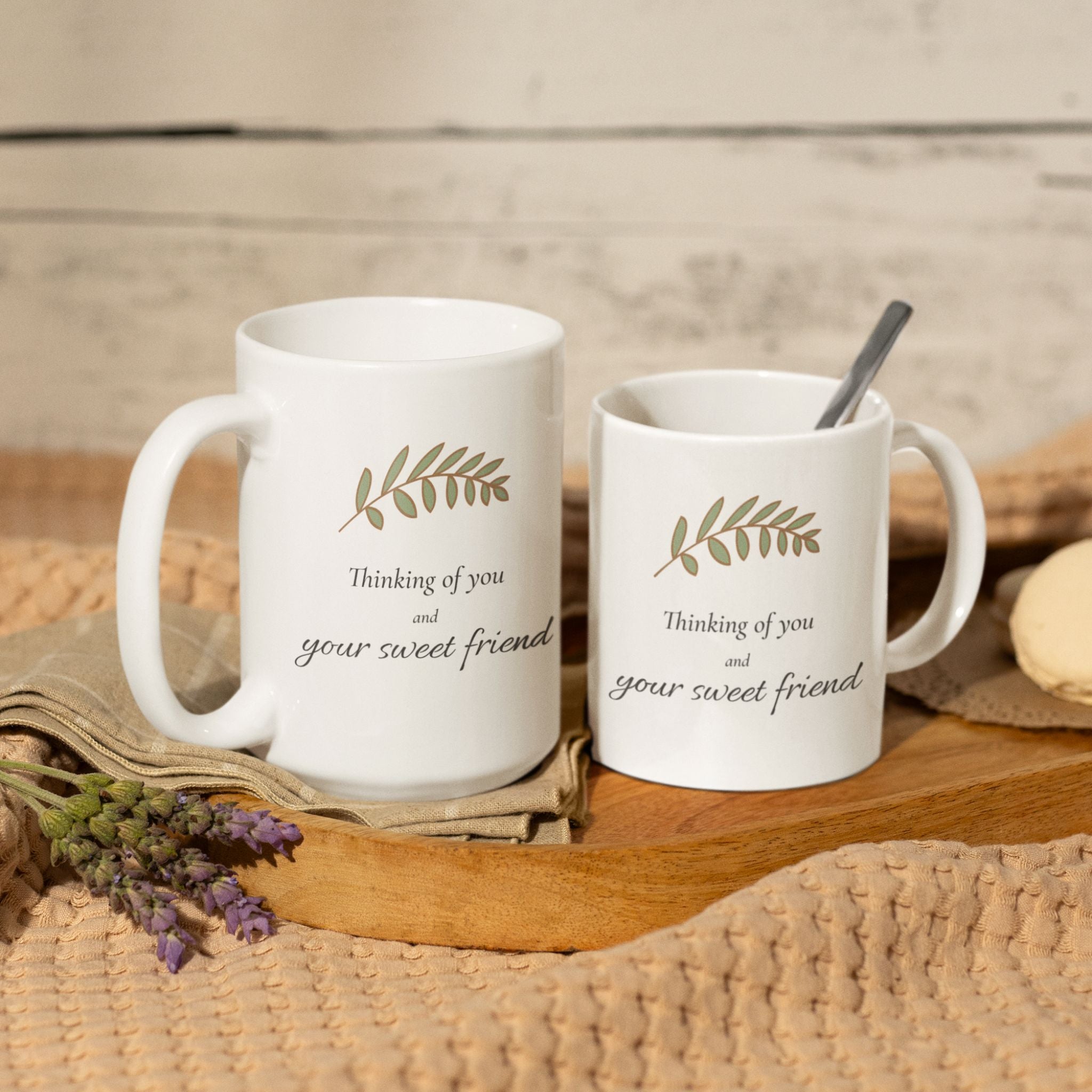 Thinking Of You And Your Sweet Friend Pet Sympathy Mug | Pet Loss Gift For Friend | Dog Cat Bereavement Mug | Pet Condolence Gift