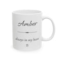Amber Personalized Pet Memorial Mug | Dog Loss Sympathy Gift | Custom Pet Remembrance Coffee Mug | Memorial Keepsake With Name