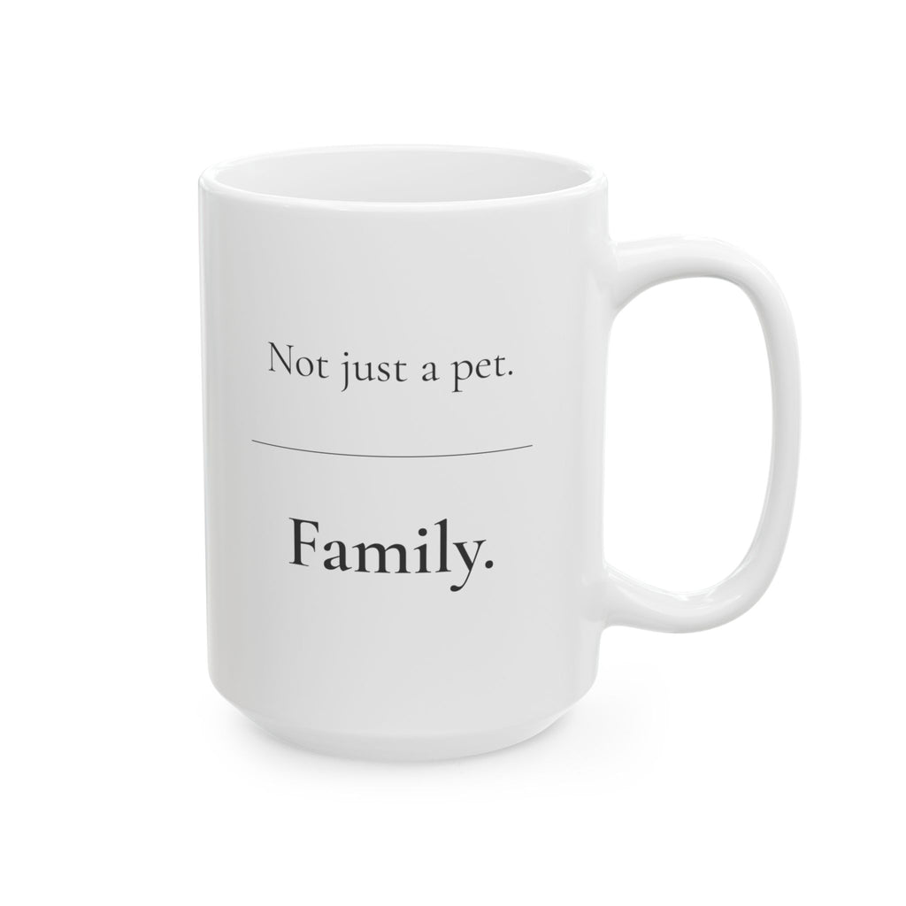 Not Just A Pet Family Memorial Mug | Modern Pet Loss Gift | Dog Cat Sympathy Coffee Mug | Minimalist Pet Remembrance Cup