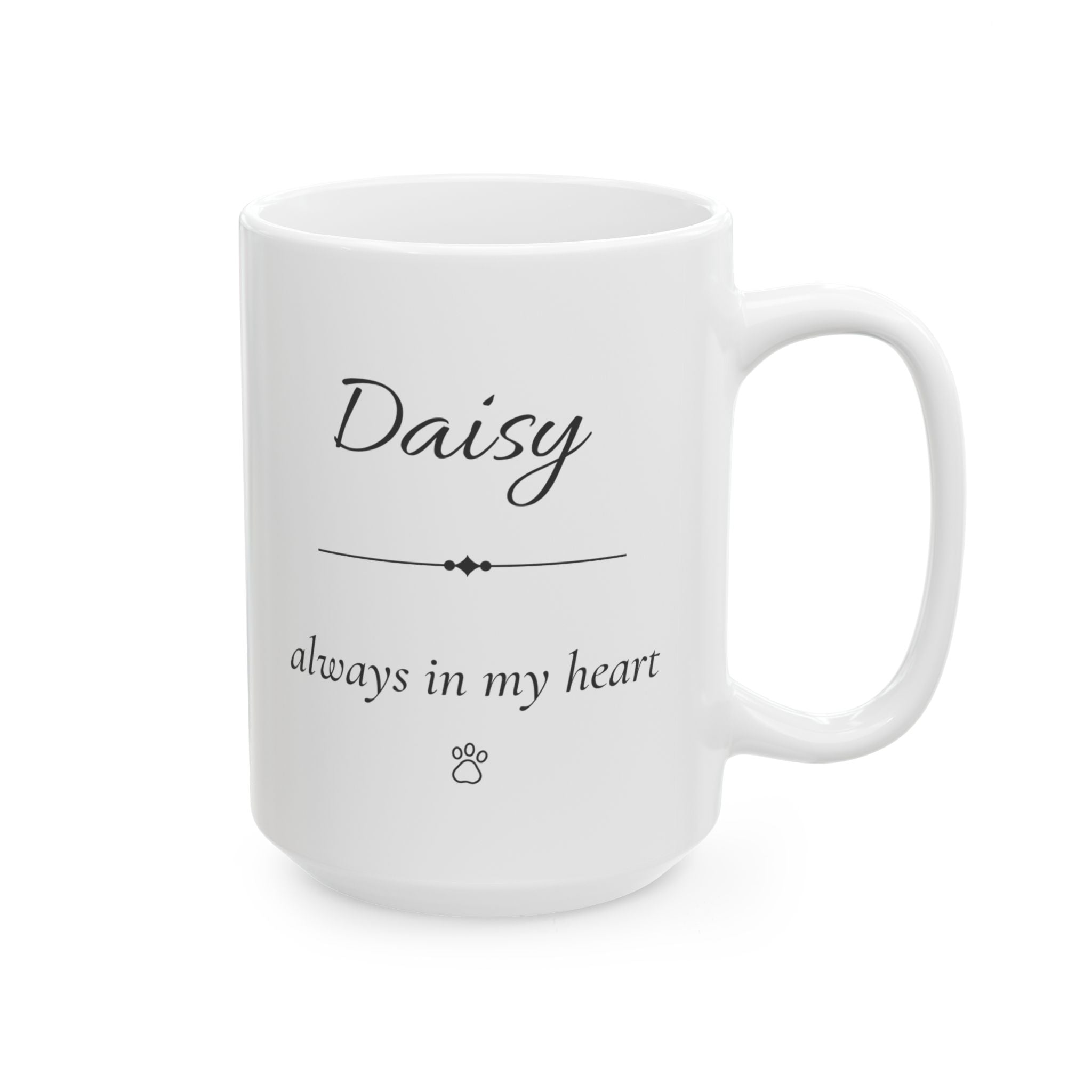 Daisy Personalized Pet Memorial Mug | Dog Cat Loss Sympathy Gift | Custom Pet Remembrance Coffee Mug | Memorial Keepsake With Name