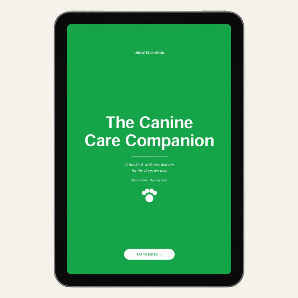The Canine Care Companion Undated Edition | Digital Dog Care Planner | Printable PDF | Daily Health & Routine Tracker product