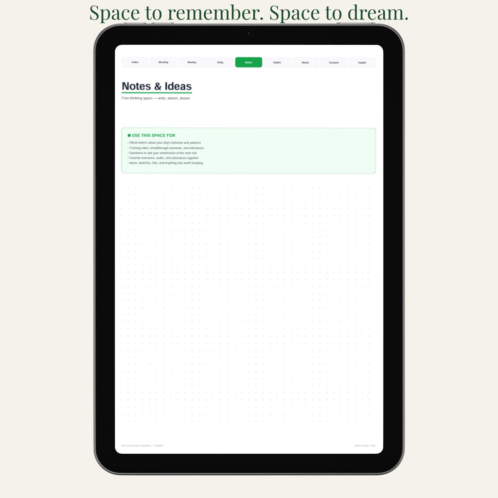 The Canine Care Companion Undated Edition | Digital Dog Care Planner | Printable PDF | Daily Health & Routine Tracker product