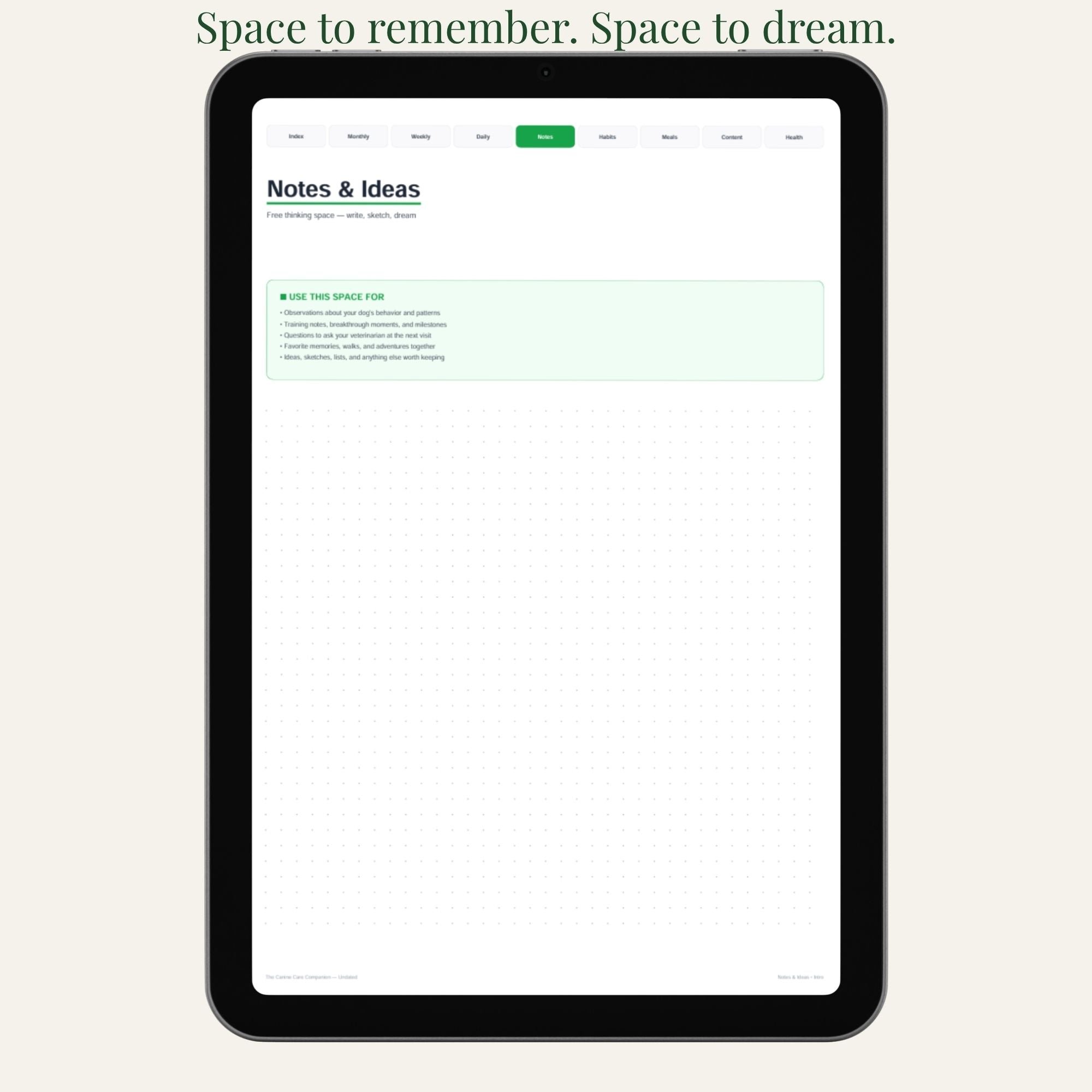 The Canine Care Companion Undated Edition | Digital Dog Care Planner | Printable PDF | Daily Health & Routine Tracker product